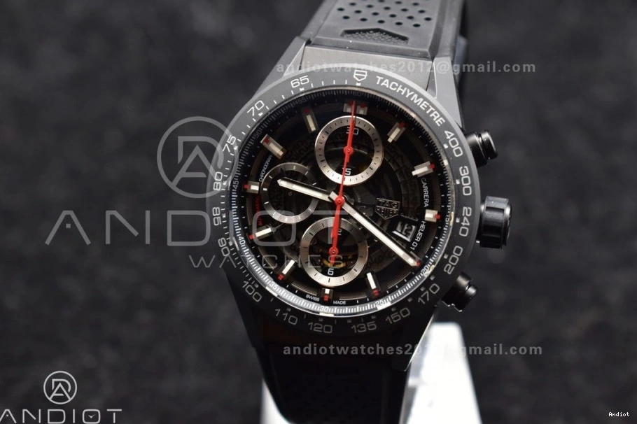 Ceramic HEUER Full Cal. Carrera A1887 XF Blk 01 45mm 0224
